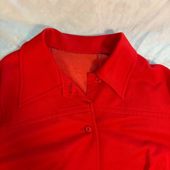 Vintage Handmade Red Jacket  (Dagger Collar) - Picture 7 of 15